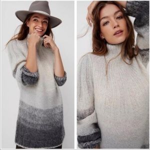 Anthropologie Ombré tunic sweater